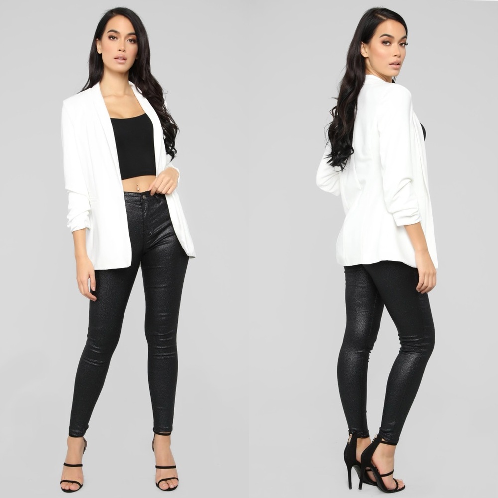 Fashion Nova Ivory Celine Blazer 💕